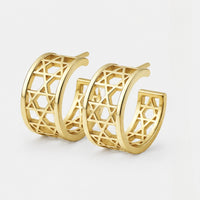 Star of David Hoop Earrings