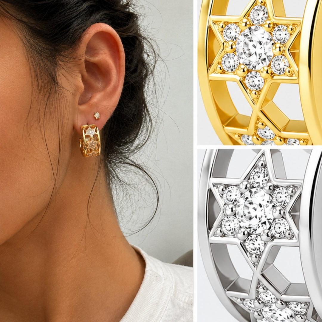 Yahalom Hoop Earrings