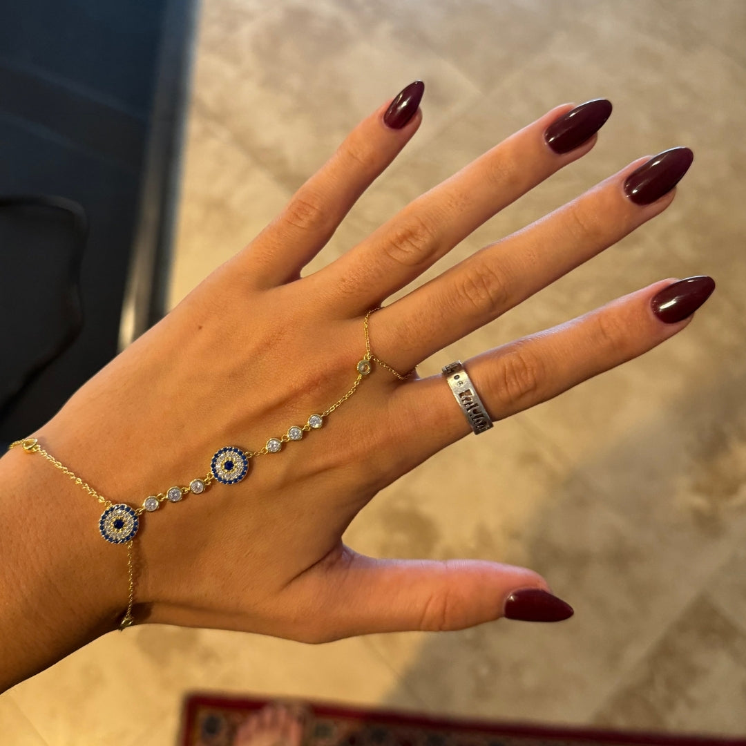 Evil Eye Hand Chain