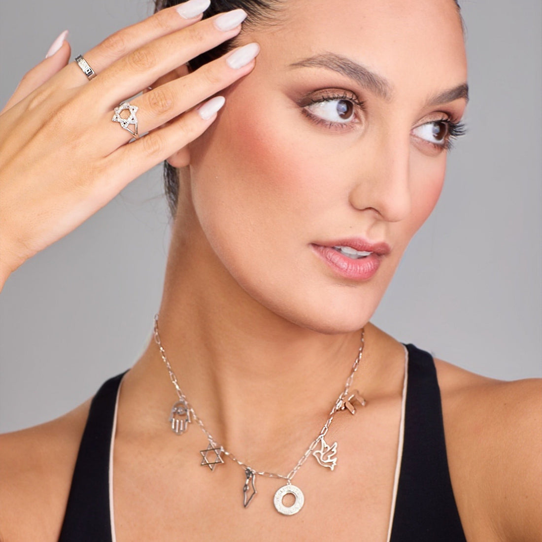 Jewish Charm Necklace