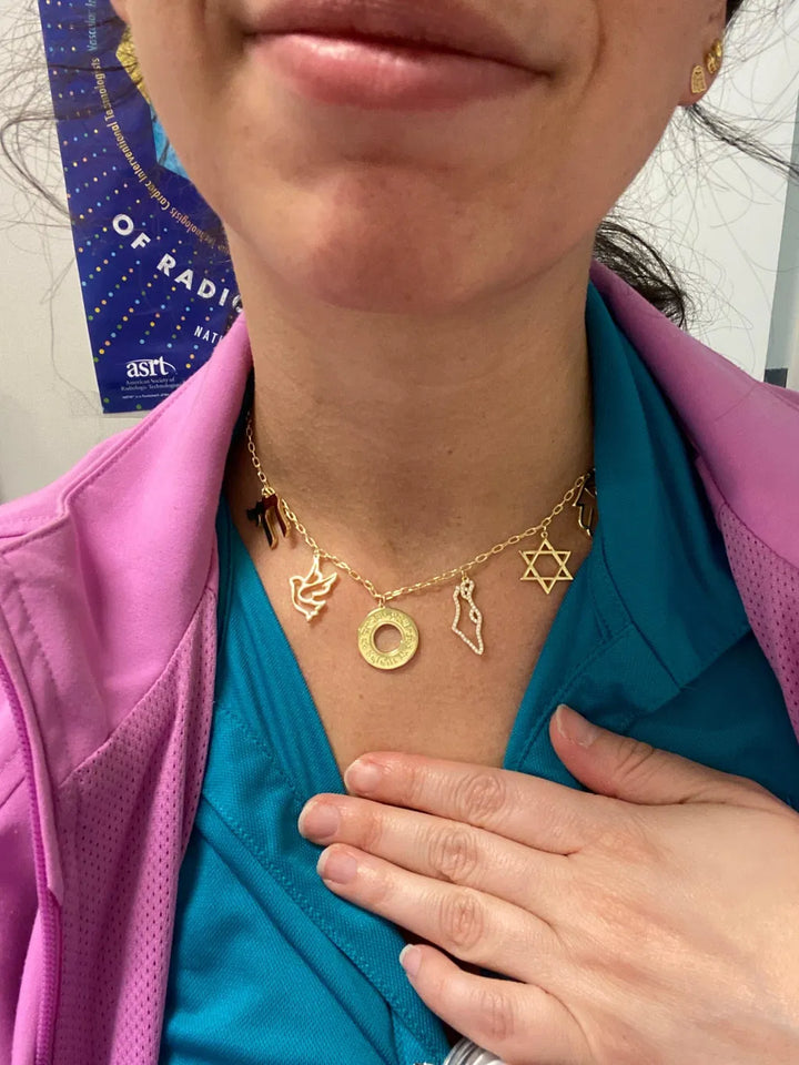 Beke wearing DY Judaica